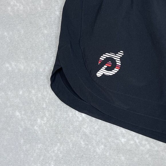 Peloton Short Womens Small Black Elastic Waist Inseam 3.5” Lined Polyester Blend - Picture 5 of 11